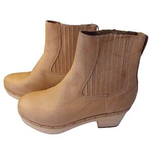 Frye Millie Platform Clog Chelsea Boots Womens Sz 6.5 M Excellent